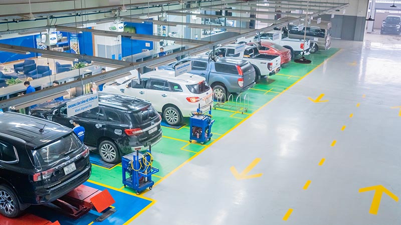 Xưởng dịch vụ quy mô lớn, đạt chuẩn của Bắc Giang Ford