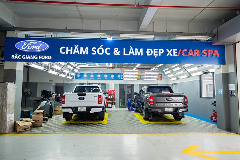 Khu vực chăm sóc, làm đẹp xe