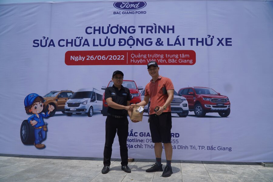 Sự kiện lái thử xe & sửa chữa lưu động tại Việt Yên đã thành công