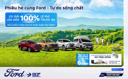 BẮC GIANG FORD TRIỂN KHAI CHƯƠNG TRÌNH KHUYẾN MÃI THÁNG 6/2025 “PHIÊU HÈ CÙNG FORD - TỰ DO SỐNG CHẤT”