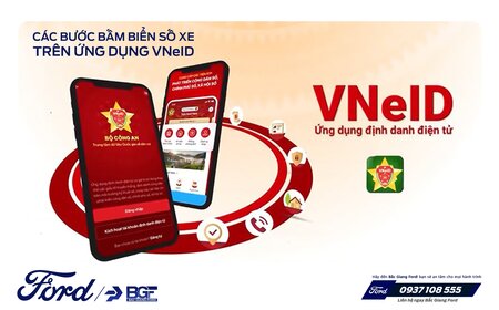 CÁC BƯỚC BẤM BIỂN SỐ XE TRÊN ỨNG DỤNG VNeID