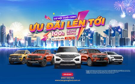 Chào đón mùa Giáng sinh an lành và một năm mới sắp tới, Bắc Giang tri ân khách hàng với nhiều Ưu đãi hấp dẫn khi mua xe.