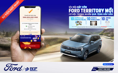 ĐẶT XE TERRITORY SỚM – SĂN QUÀ “KHỦNG” CHÂU ÂU, iPHONE, AIRPODS!