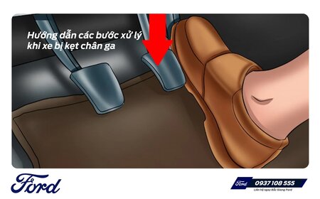Hướng dẫn các bước xử lý khi xe bị kẹt chân ga