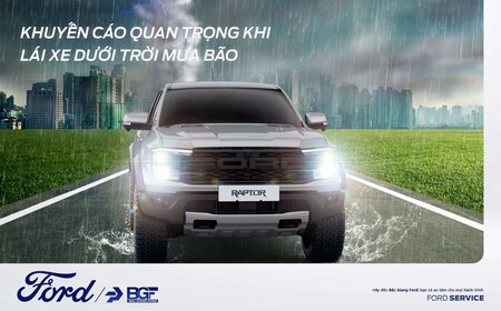 KHUYẾN CÁO QUAN TRỌNG KHI LÁI XE DƯỚI TRỜI MƯA BÃO