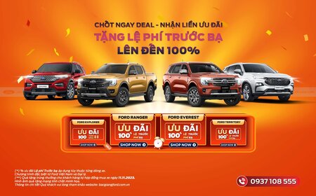 KHUYỄN MÃI HẤP DẪN DÀNH CHO CÁC DÒNG XE FORD THÁNG 11