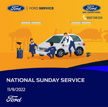 Ngày dịch vụ chủ nhật tháng 9|Sunday service|Bắc Giang Ford