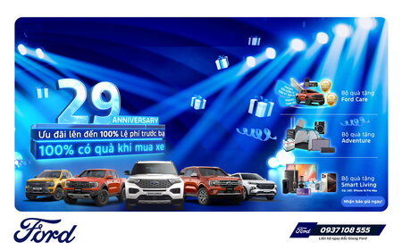 “Quà tưng bừng – Mừng Ford 29 năm”