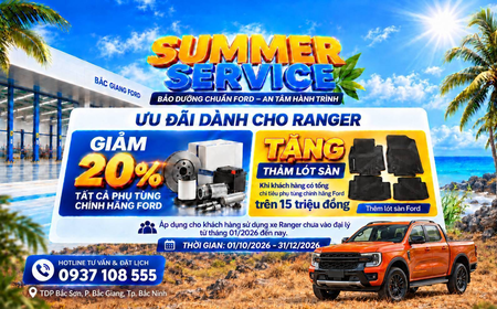 SUMMER SERVICE – ƯU ĐÃI KÉP DÀNH CHO FORD RANGER
