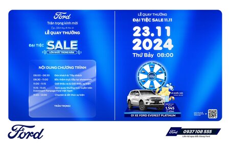 THÔNG BÁO: LỄ QUAY THƯỞNG ĐẠI TIỆC SALE 11.11