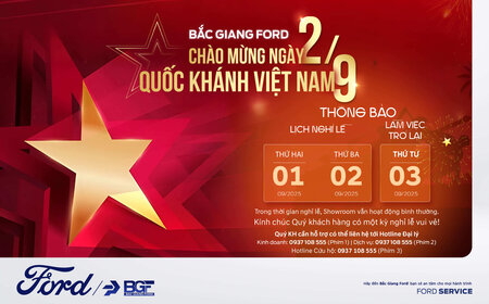 THÔNG BÁO LỊCH NGHỈ LỄ QUỐC KHÁNH 02/09