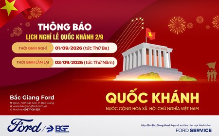 THÔNG BÁO LỊCH NGHỈ LỄ QUỐC KHÁNH 2/9