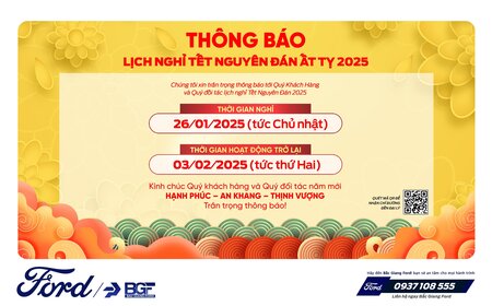 THÔNG BÁO LỊCH NGHỈ TẾT NGUYÊN ĐÁN 2025