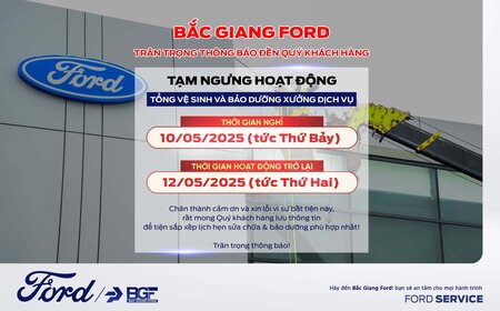 THÔNG BÁO TẠM NGƯNG HOẠT ĐỘNG DỊCH VỤ NGÀY 10/05/2025