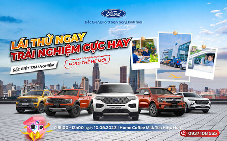 THƯ MỜI KHÁCH HÀNG THAM DỰ SỰ KIỆN "LÁI THỬ XE FORD THẾ HỆ MỚI" TẠI HIỆP HÒA