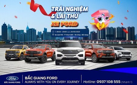 THƯ MỜI KHÁCH HÀNG THAM DỰ SỰ KIỆN "LÁI THỬ XE FORD THẾ HỆ MỚI" TẠI YÊN DŨNG