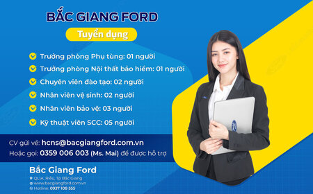 TUYỂN DỤNG THÁNG 03.2023 | BẮC GIANG FORD