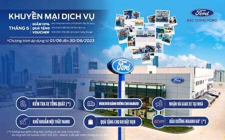 ƯU ĐÃI BẤT NGỜ - CHÀO HÈ RỰC RỠ VỚI KHUYẾN MẠI DỊCH VỤ THÁNG 6 | TẠI BẮC GIANG FORD
