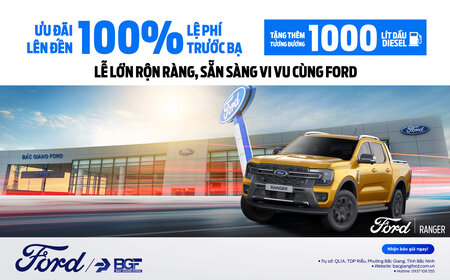ƯU ĐÃI ĐẶC BIỆT THÁNG 4  – DÀNH RIÊNG CHO FORD RANGER NEXT-GEN