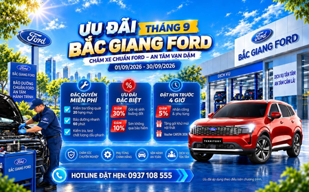 ƯU ĐÃI DỊCH VỤ THÁNG 9 – CHĂM XE CHUẨN FORD